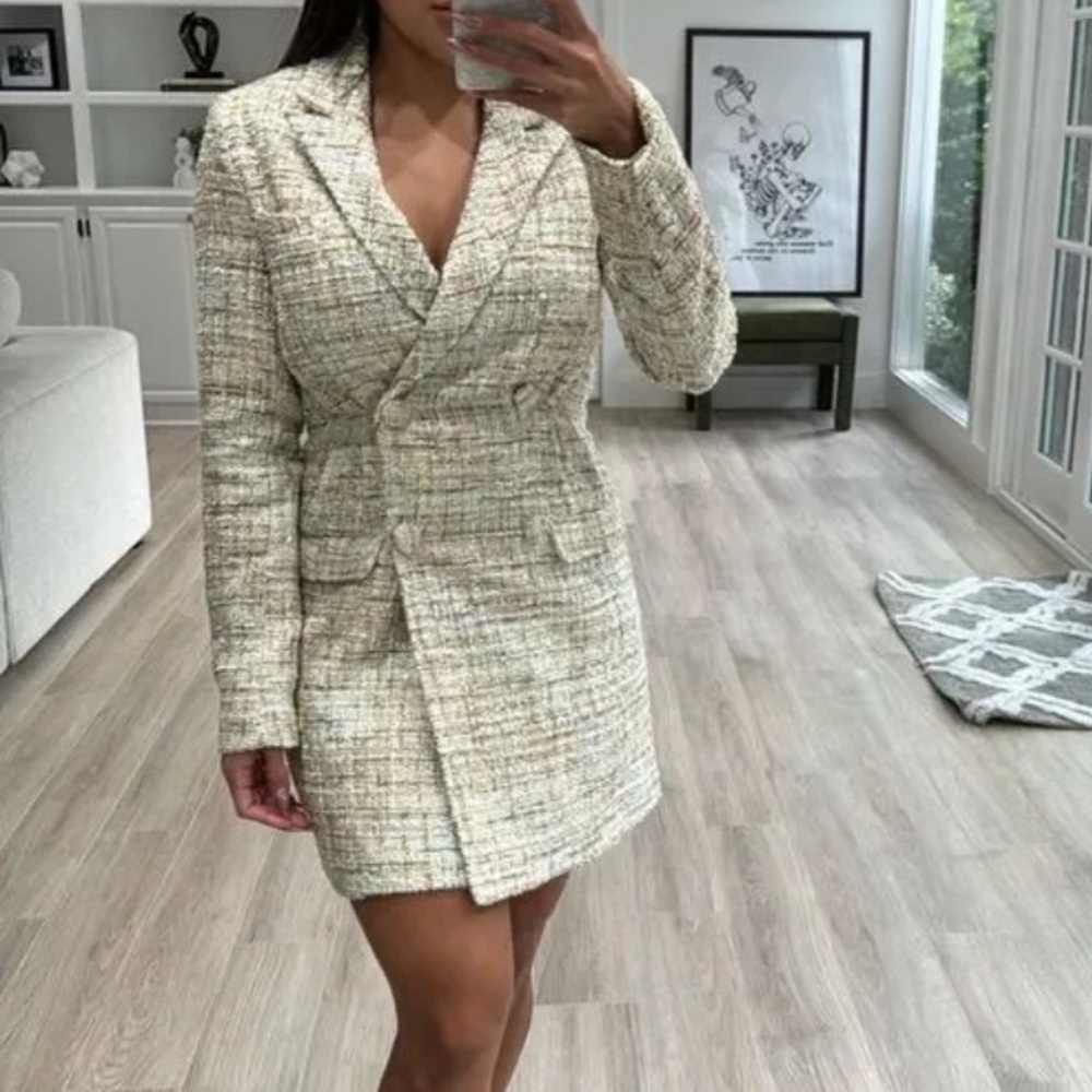 🔥🔥🔥 JASON WU Tweed Blazer size M 🔥🔥🔥